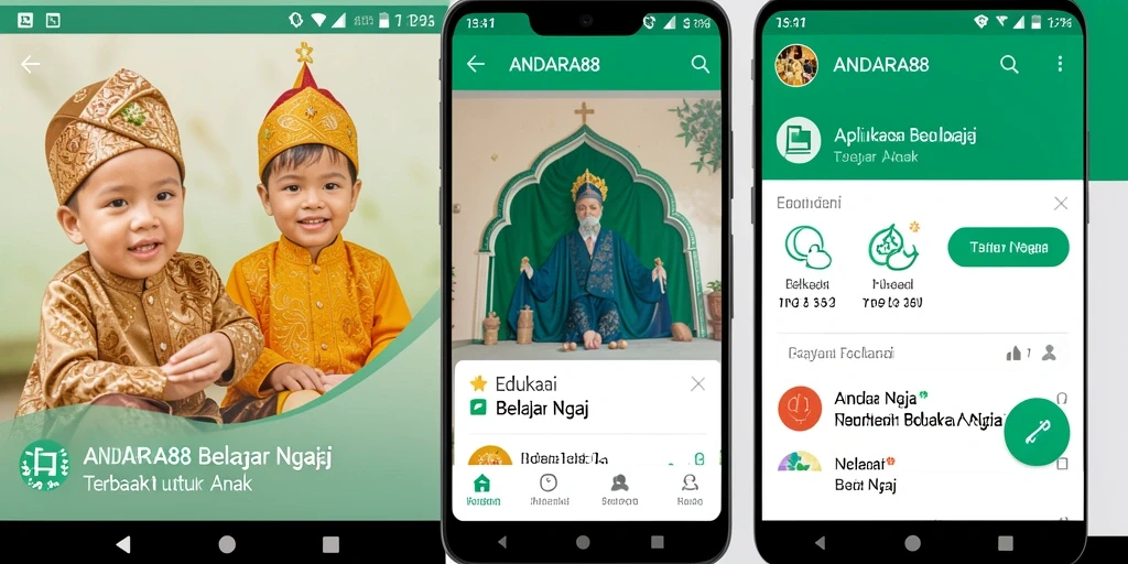 Tampilan antarmuka aplikasi ANDARA88 yang ramah anak.