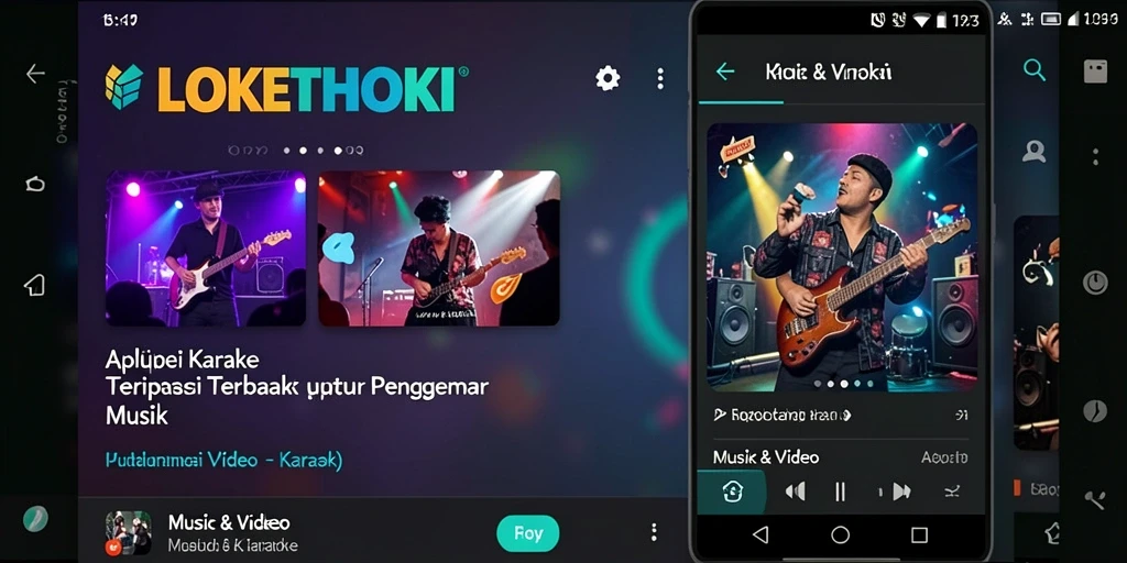 Antarmuka pengguna LOKETHOKI yang menarik dan mudah digunakan.