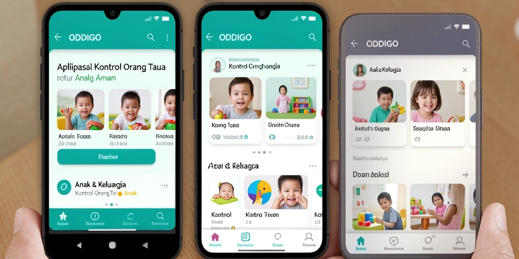 Antarmuka ODDIGO yang ramah pengguna untuk kontrol orang tua yang lebih baik.
