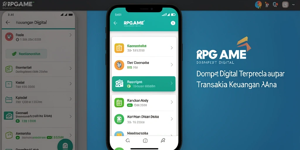 Tampilan utama RPGAME yang menampilkan fitur Dompet Digital.
