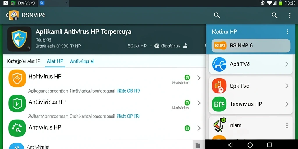 Tampilan antarmuka pengguna RSNVIP6 yang bersih dan fungsional.