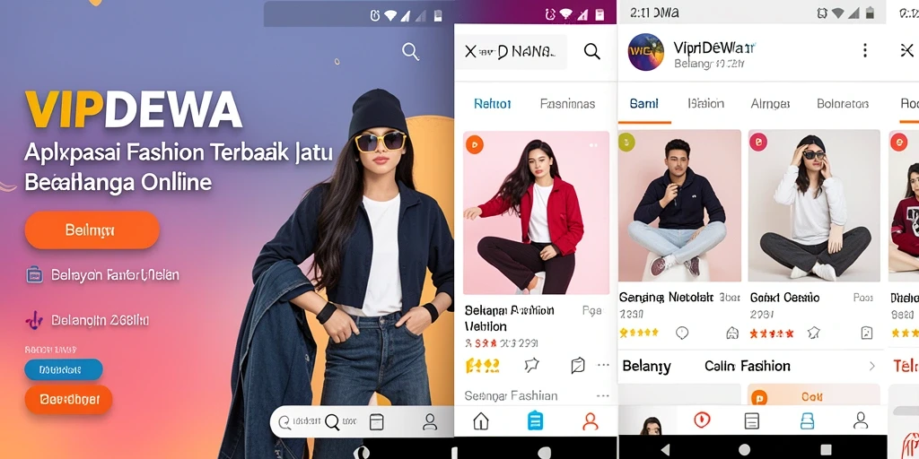 Antarmuka aplikasi VIPDEWA yang menarik dan mudah digunakan.