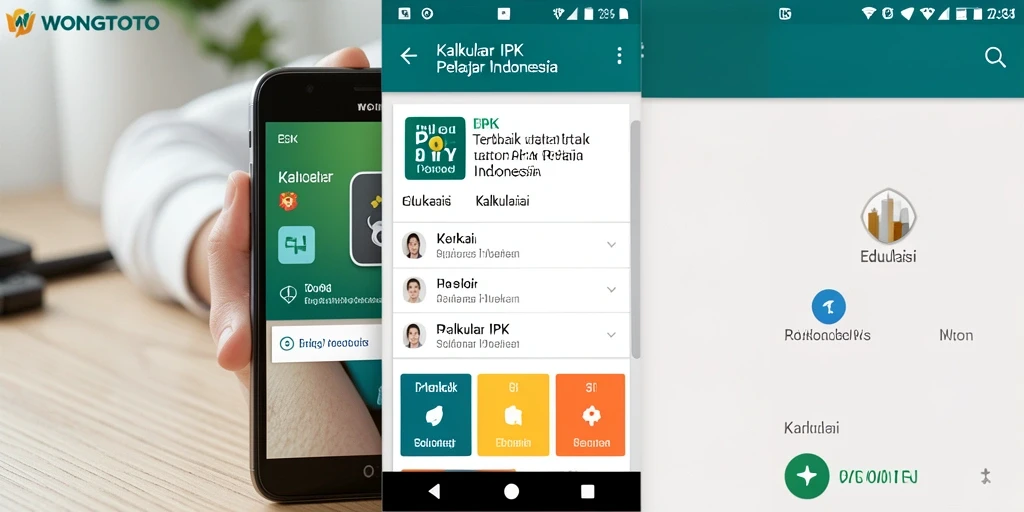 Antarmuka aplikasi Kalkulator IPK WONGTOTO yang sederhana dan informatif.