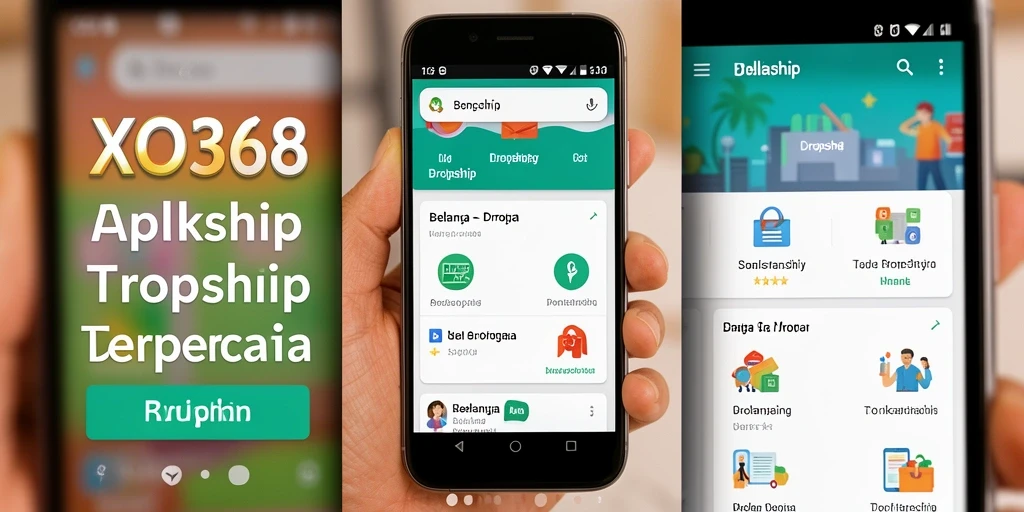 Antarmuka aplikasi XO368 yang memudahkan dropship.